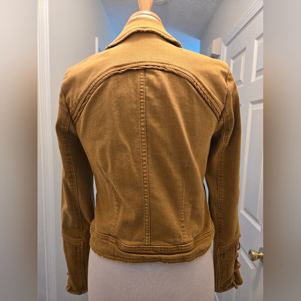 Free People Distressed Jacket, Size Small - Picture 3 of 4